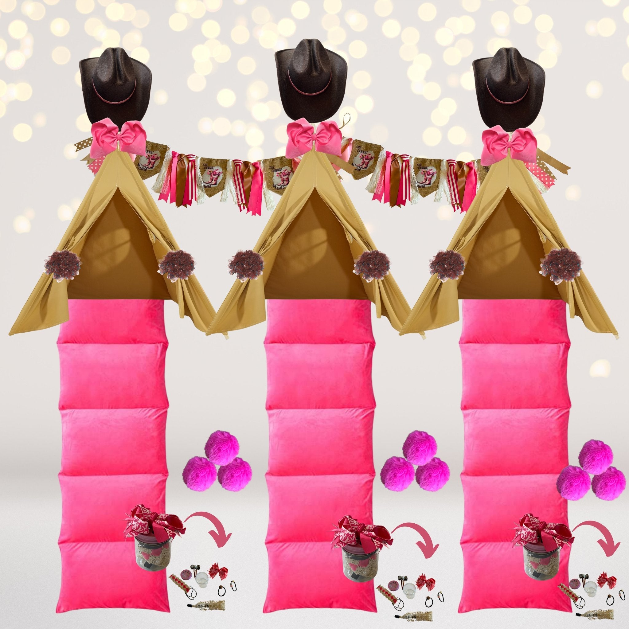 Cowgirl Birthday Party Supplies Box