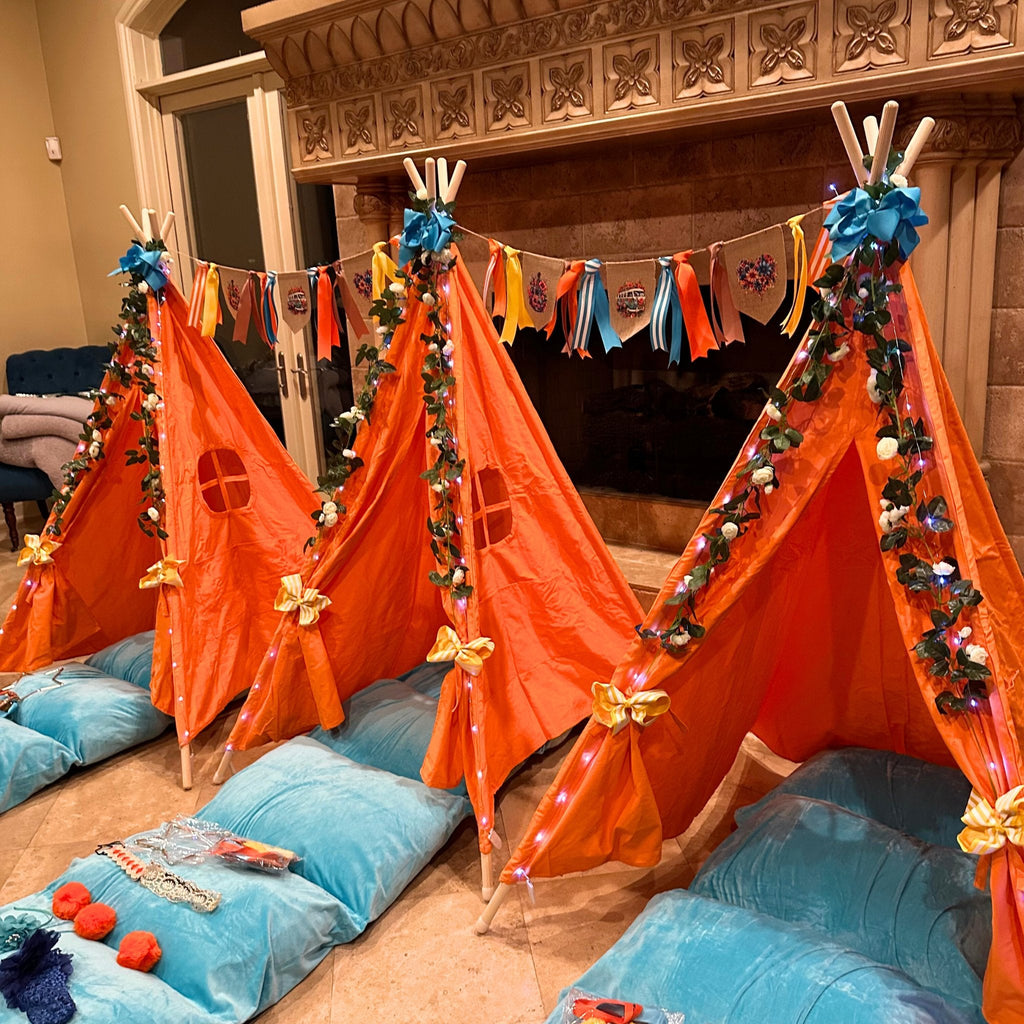 Flower Power Boho Theme Hippie Sleepover Party in a Box