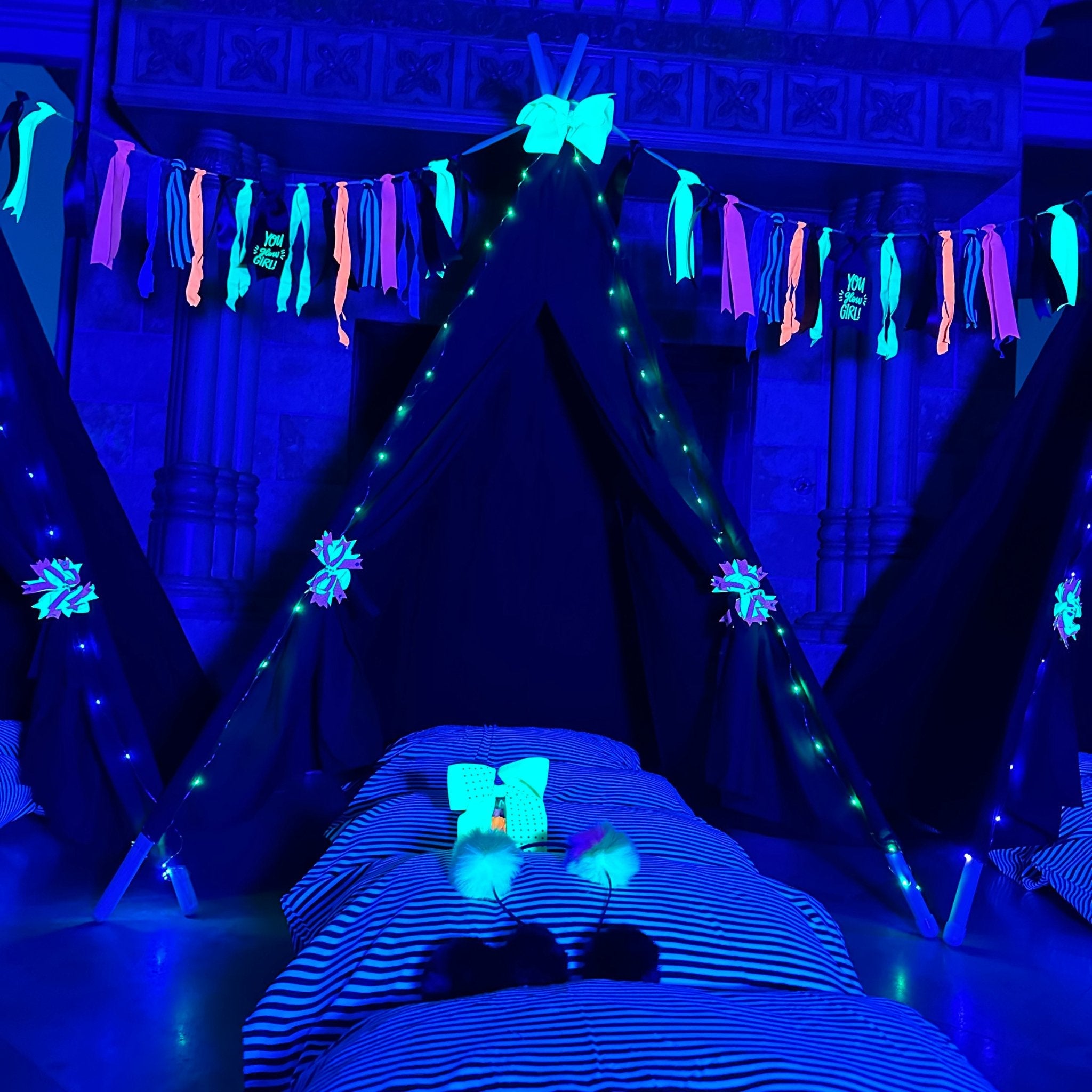 Glow Party-Glow in the Dark Party Sleepover Kit- Neon Party Supplies