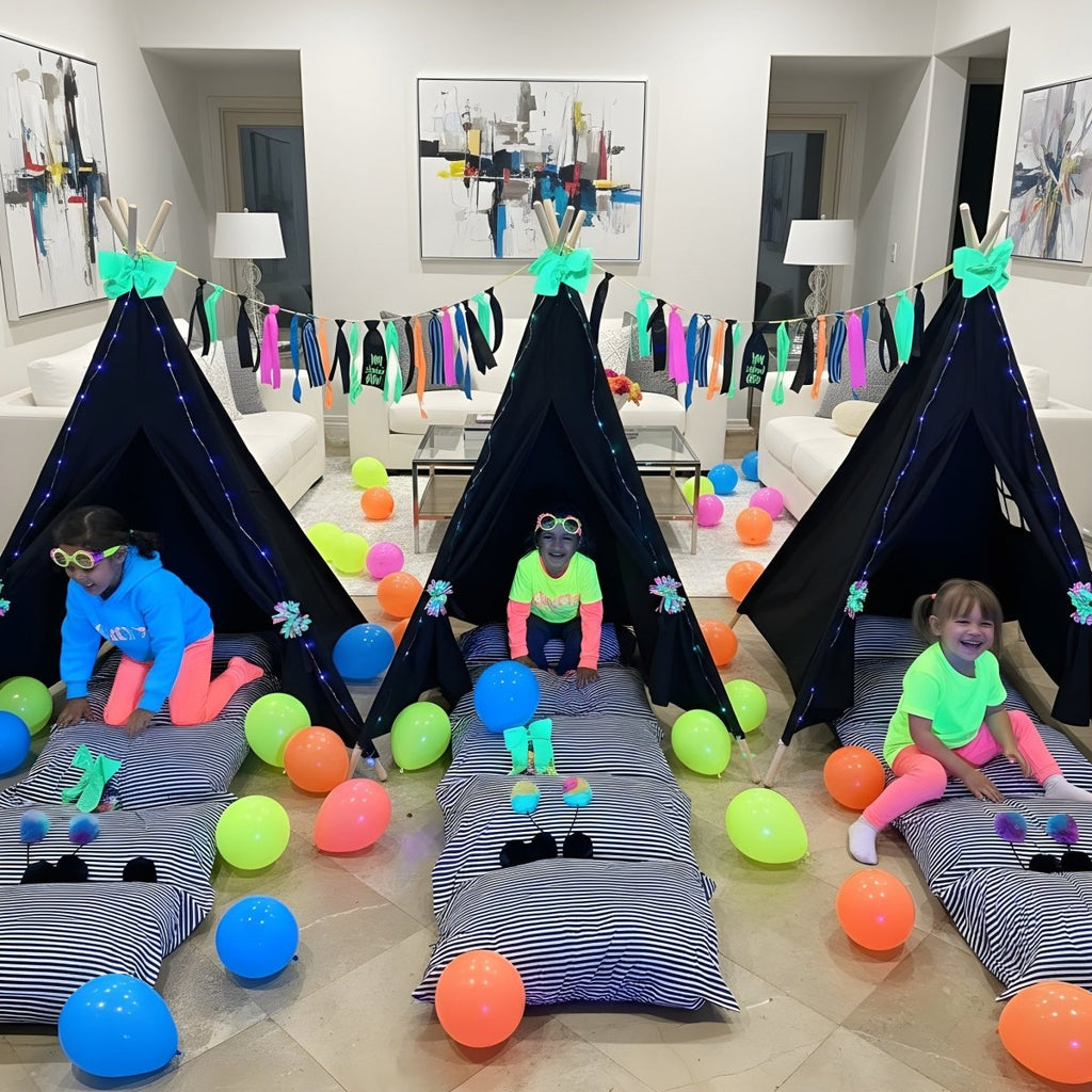 Glow Party-Glow in the Dark Party Sleepover Kit- Neon Party Supplies